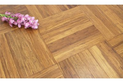 NEW Carbonised Strand Woven Parquet Block Bamboo Flooring