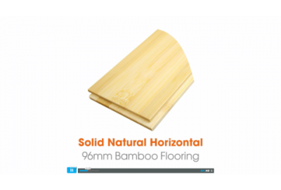 Solid Tongue & Groove Natural Horizontal 96mm Bamboo Flooring Video