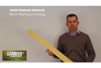 Solid Tongue & Groove Natural Vertical 96mm Bamboo Flooring Video