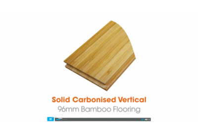Solid Tongue & Groove Carbonised Vertical 96mm Bamboo Flooring Video