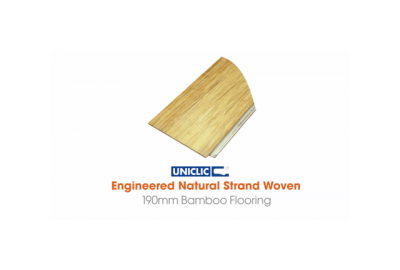 Engineered Uniclic Natural Strand Woven 190mm Bamboo Flooring Video