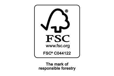 Forest stewardship council black and white logo