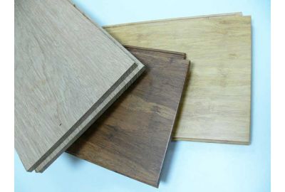 A selection of wood and bamboo flooring