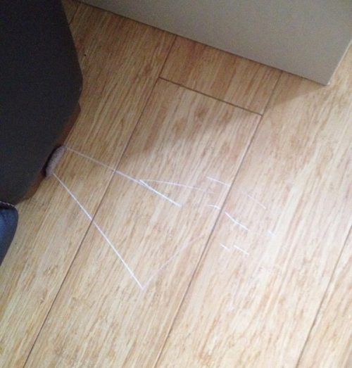 Scratches on bamboo flooring