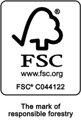 Forest stewardship council black and white logo