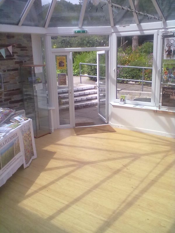 Bamboo flooring in a conservatory