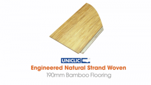 Engineered Uniclic Natural Strand Woven 190mm Bamboo Flooring Video