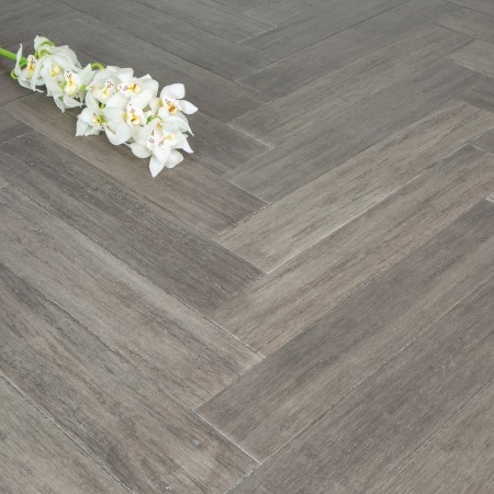 New Products: Stone Grey and Chestnut Brown Strand Woven Parquet Block Bamboo Flooring
