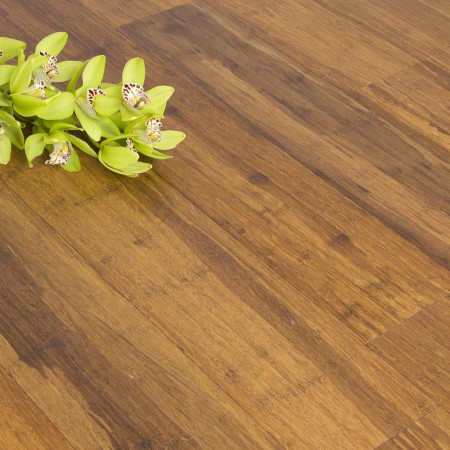 How is bamboo flooring carbonised?