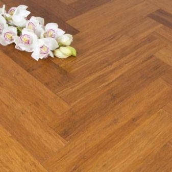 F1038 Solid Carbonised Strand Woven Bamboo Flooring 90mm Parquet Block BONA Coating SAMPLE - First 6 samples are free.