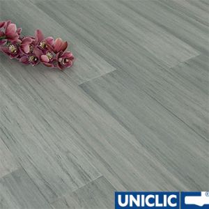 Solid Granite Grey Strand Woven 125mm Click BONA Coated Bamboo Flooring 2.29m²