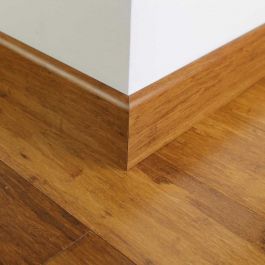 Brushed Carbonised Strand Woven Bamboo 92mm Skirting 1850mm