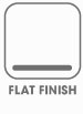 Flat finish icon